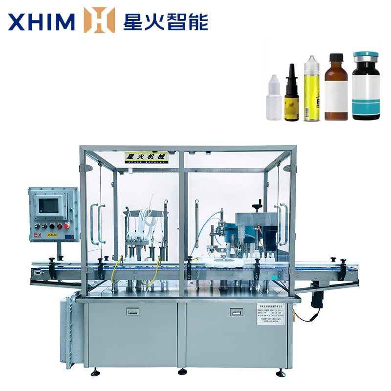 小型自動(dòng)灌裝旋蓋一體機(jī)-液體灌裝機(jī)設(shè)
