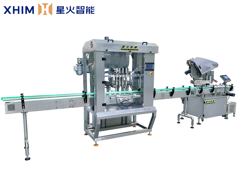 直線式藤椒醬灌裝機-醬料灌裝旋蓋機