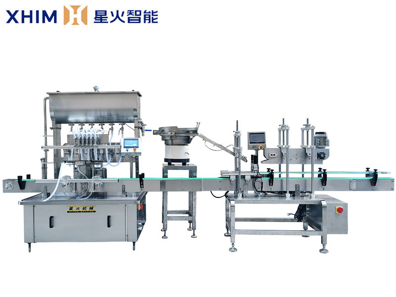 全自動芝麻油灌裝壓蓋生產線